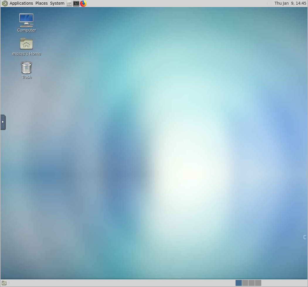 Screenshot of VNC Beocat Desktop